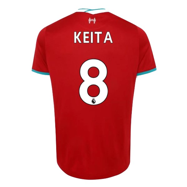 Camiseta Liverpool NO.8 Keita Primera Equipación 2020-2021 Rojo